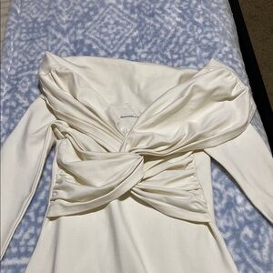 White Off-Shoulder Dress